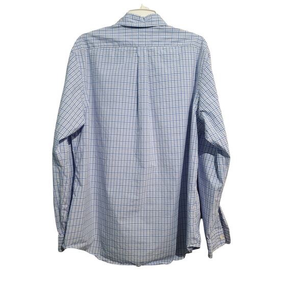 Ralph Lauren Blue White Checkered Shirt Size XL - Picture 2 of 5